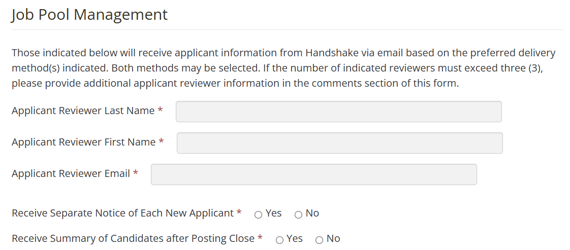 Applicant Information