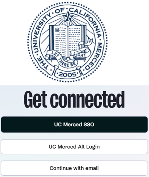 Sign In landing page
